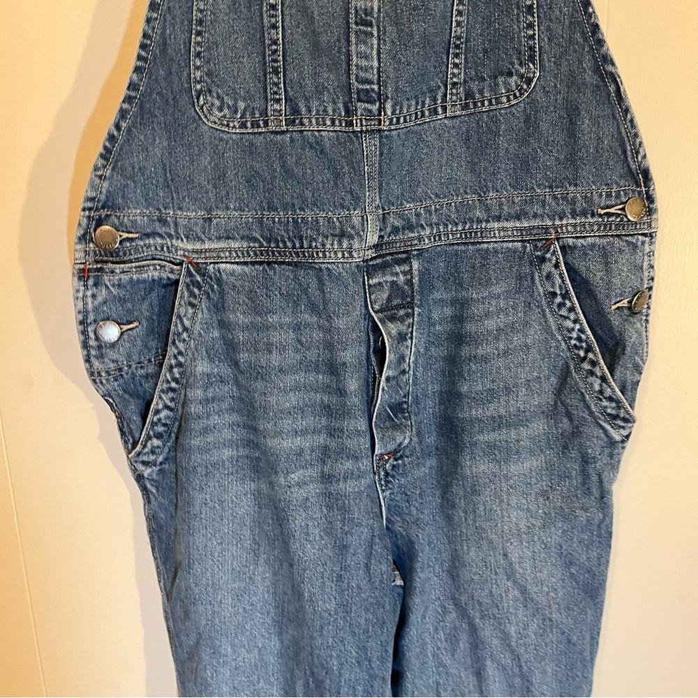We the Free People Boyfriend Baggy Denim Overalls Size 26 - Picture 8 of 14